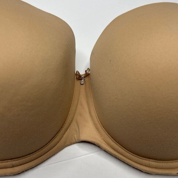 Soma Tan Embraceable Strapless Lined Bra 40D - Picture 3 of 7